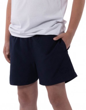 Kids' Russell Athletic Core Unisex Youth Woven Shorts Navy | AMLJEF675