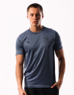 Men Russell Athletic Active T Shirts Navy | PANEJS639