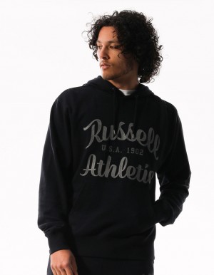 Men Russell Athletic Baseball Arch Hoodie Grey | WYKZMT239