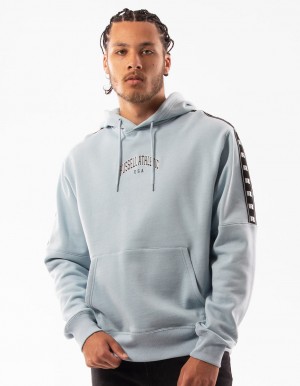 Men Russell Athletic Batten Hoodie Blue | BYJZOS160