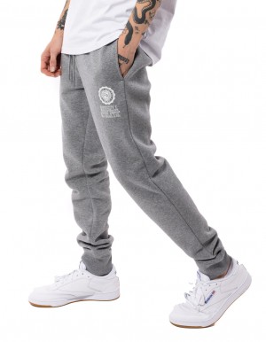 Men Russell Athletic Collegiate Flock Track pants Grey | ADYCFV915