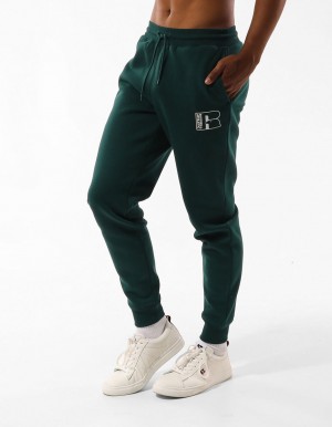 Men Russell Athletic Corp Inlay Logo Track pants Green | BAFYRI345