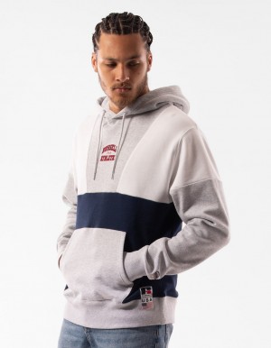 Men Russell Athletic Hellcat Hoodie Light Grey | RTDCXJ594