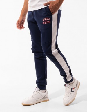 Men Russell Athletic Hellcat Track pants Navy | XUTPLR689