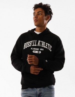 Men Russell Athletic Originals Heritage Hoodie Black | SXDZOU367