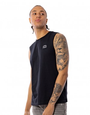 Men Russell Athletic Originals Muscle T Shirts Black | AKQJBL385