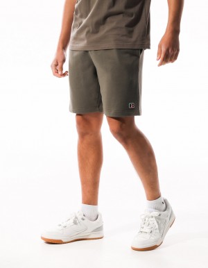 Men Russell Athletic R Logo Redeemer Shorts Dark Brown | DNGOHP265