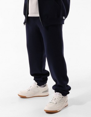 Men Russell Athletic Unisex Dri Track pants Navy | QGBCUD413