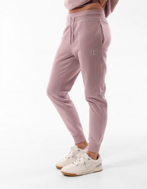 Women Russell Athletic Corp Inlay Logo Track pants Fuchsia | UFSRHW695