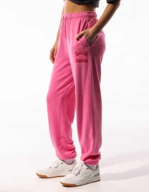 Women Russell Athletic Maplewood Baggy Track pants Pink | QZLRNJ817