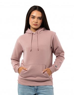 Women Russell Athletic Originals Embriodered Hoodie Rose | LMSHBI692