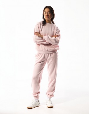 Women Russell Athletic R Logo Track pants Rose Pink | MQESCW123