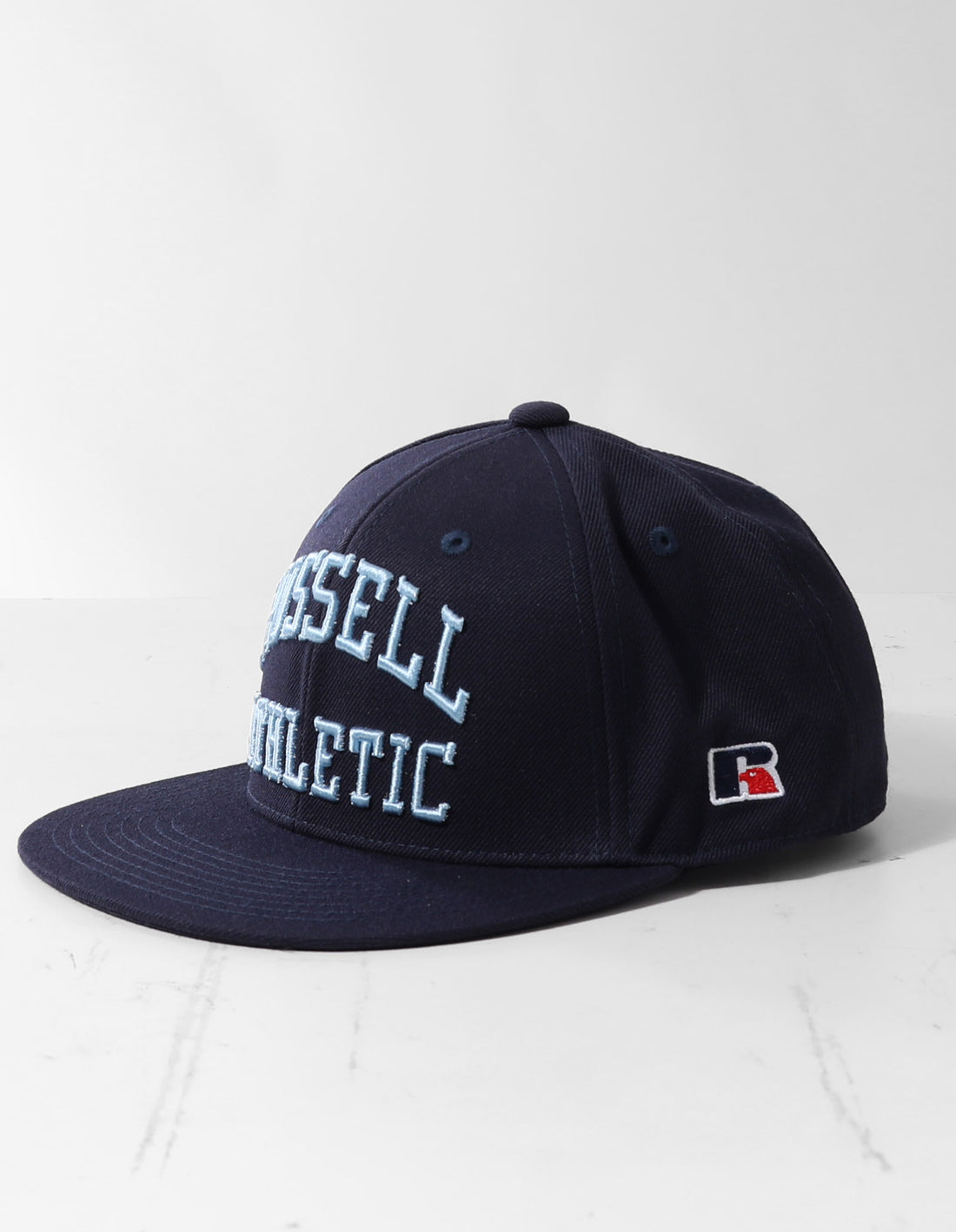 Accessories Russell Athletic Arch Logo Snap Back 3D Embroidered Caps Navy | FUGOMS425