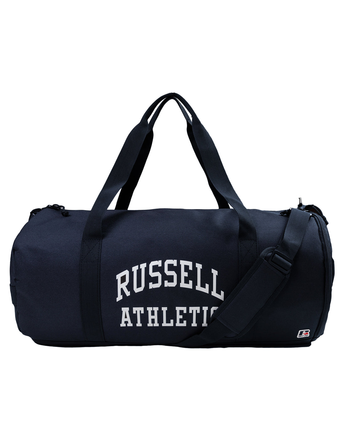 Accessories Russell Athletic Arched Logo Barrel Bags & Backpacks Navy | NFYCPQ149