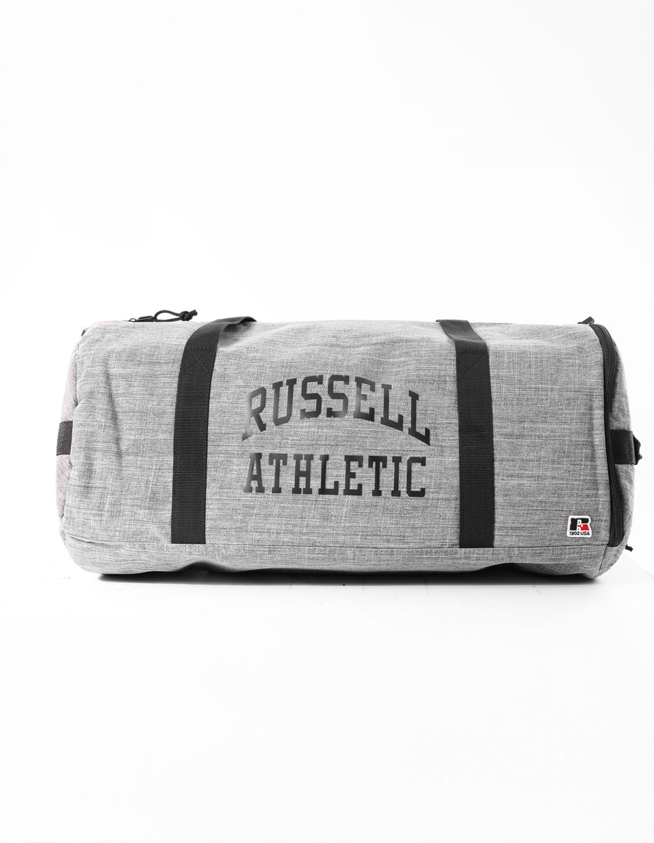 Accessories Russell Athletic Arched Logo Barrel Bags & Backpacks Grey | GVMFES304