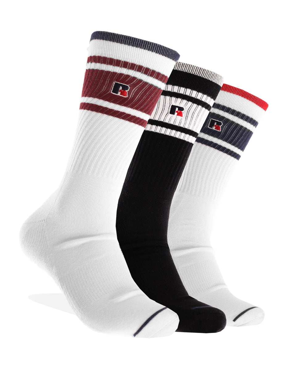 Accessories Russell Athletic Atlanta Fashion 3 Pack Socks Multicolor | QLMBZT015