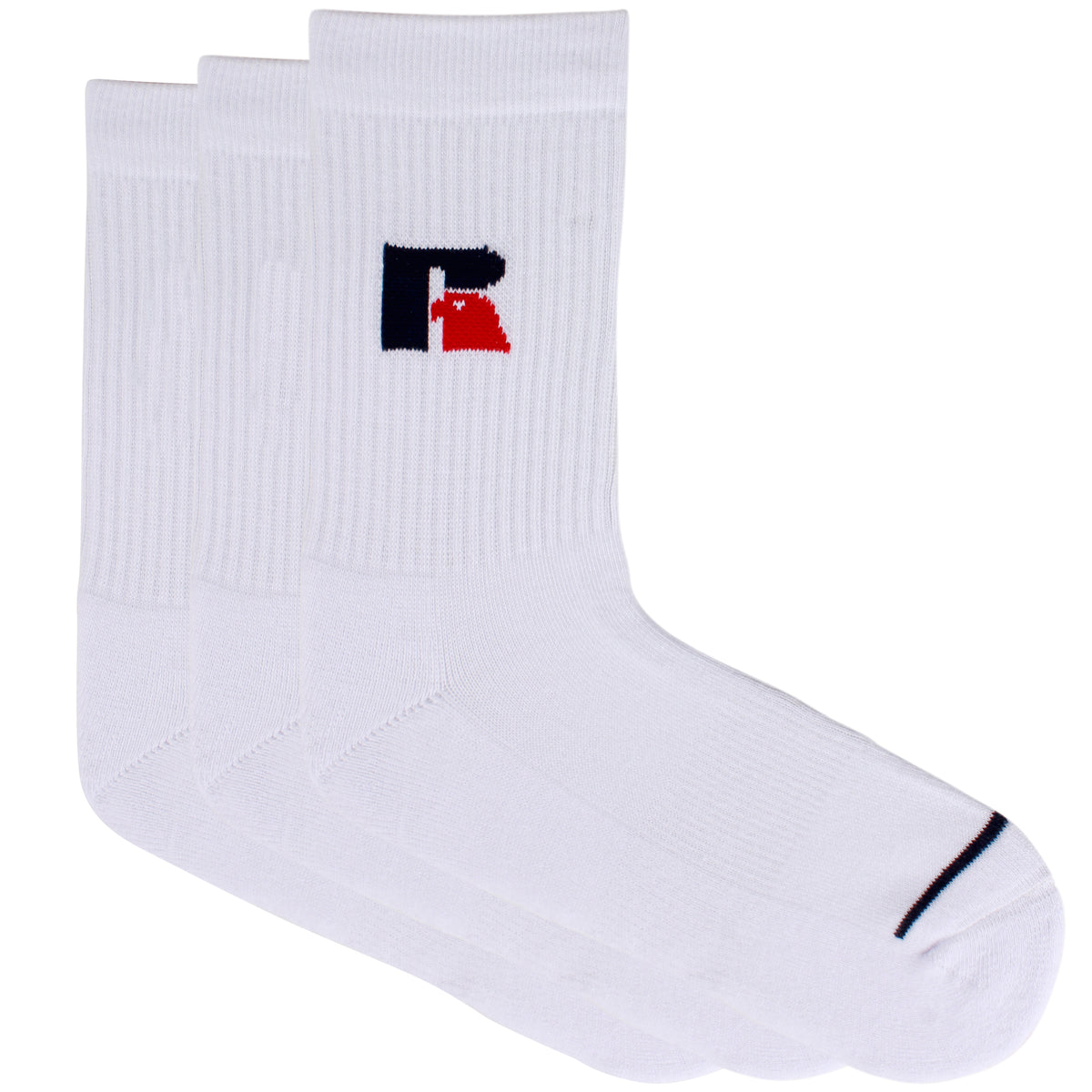 Accessories Russell Athletic Classic3 Pack Socks White | ANSKZU017