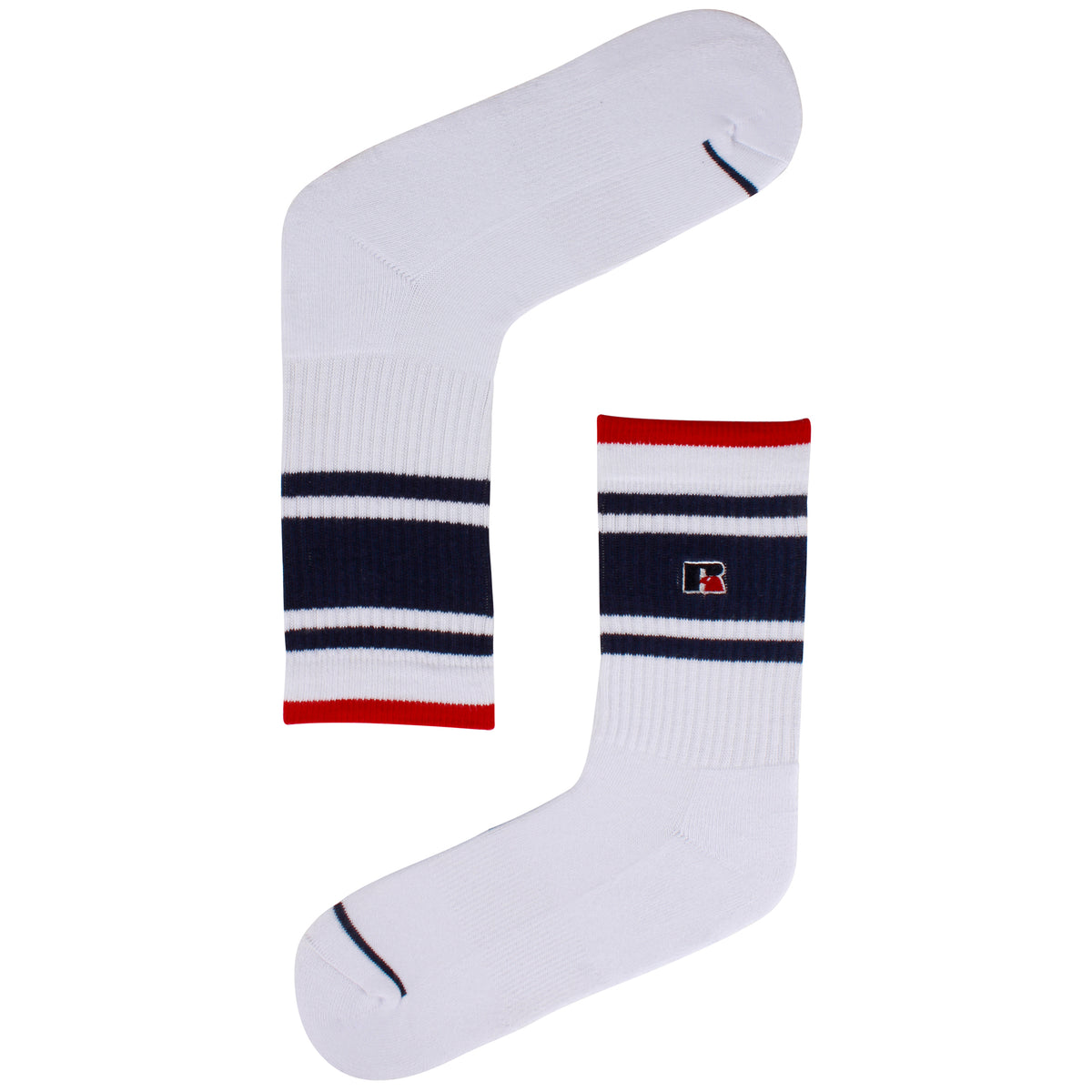 Accessories Russell Athletic Essential Atlanta Fashion Socks White / Navy | SLJYMT794