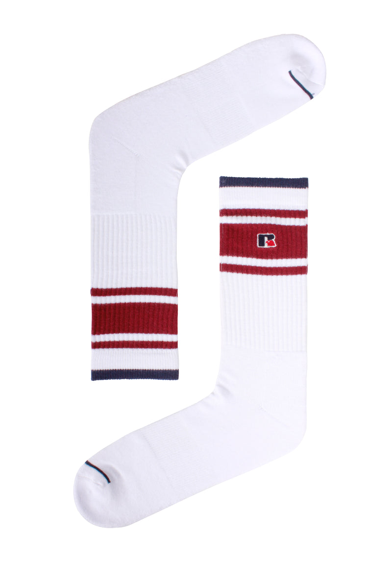 Accessories Russell Athletic Essential Atlanta Fash Single Socks White | VBDGMQ835