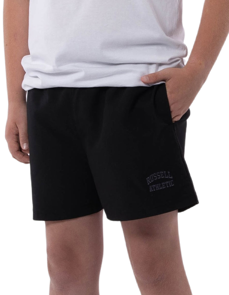 Kids\' Russell Athletic Core Unisex Youth Woven Shorts Black | QEVCSD650