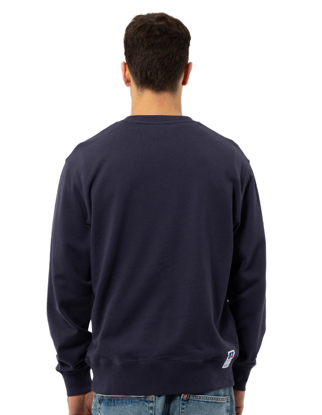 Men Russell Athletic 1919 Crew Neck Sweaters Navy | XVNUCQ083