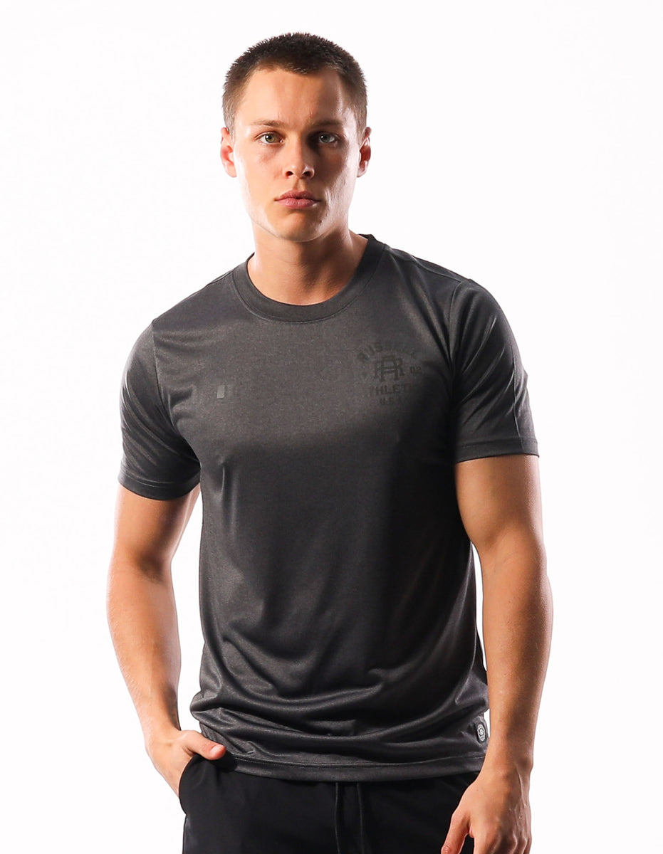 Men Russell Athletic Active T Shirts Black | VHKJXC679