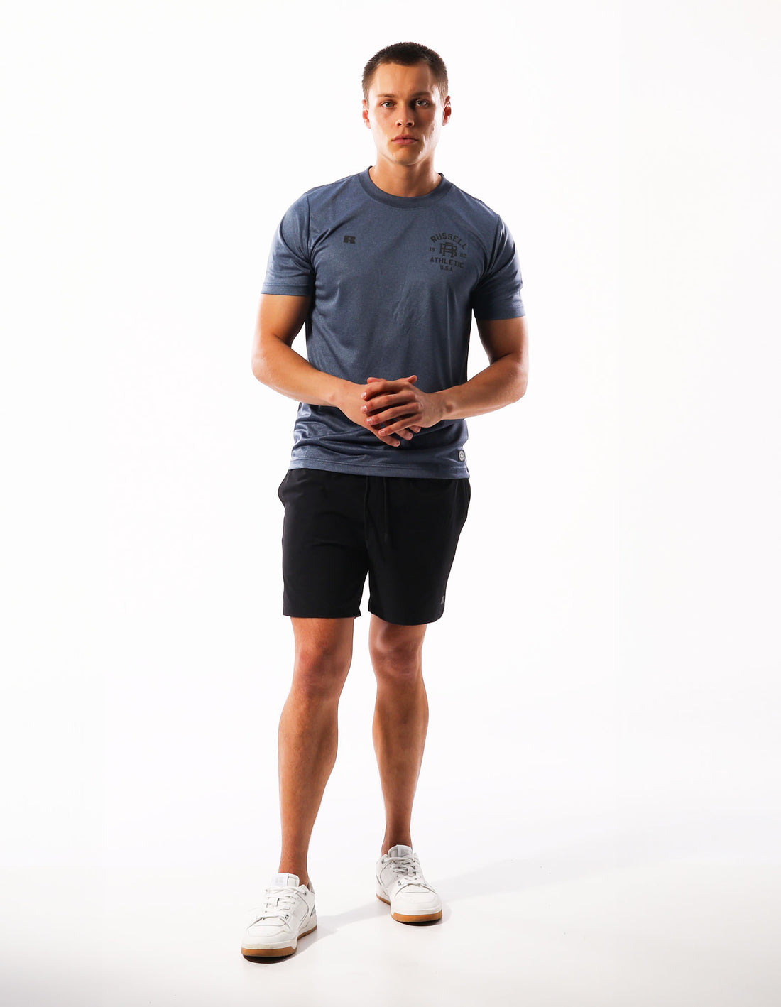 Men Russell Athletic Active T Shirts Navy | PANEJS639