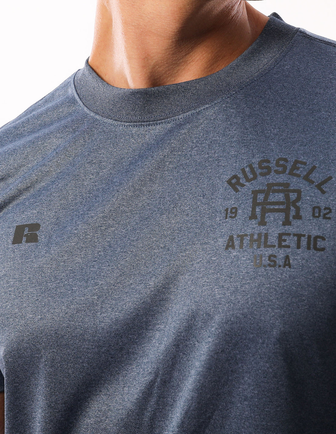 Men Russell Athletic Active T Shirts Navy | PANEJS639