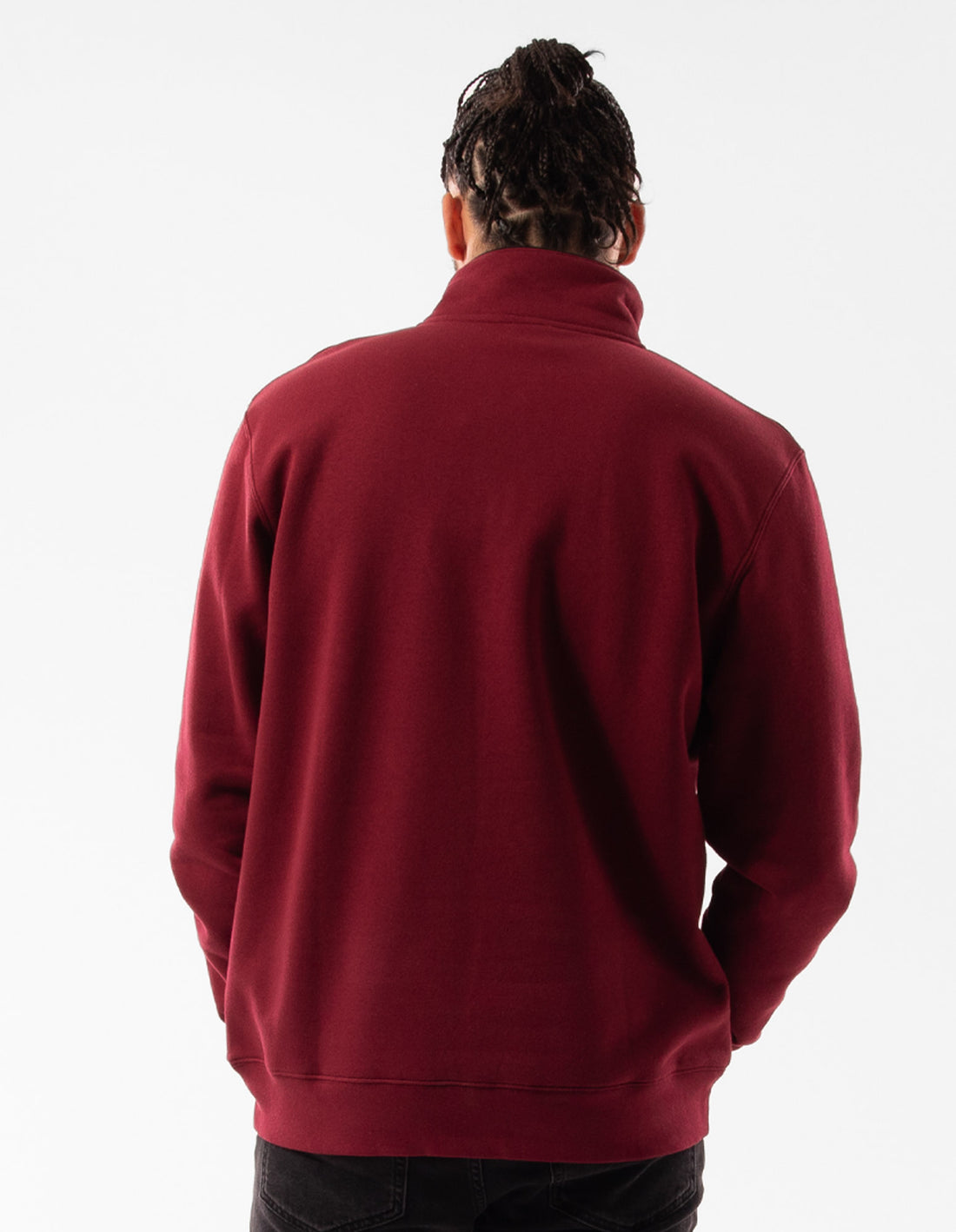 Men Russell Athletic Arch 1/4 Zip Top Burgundy | OAPNHR734