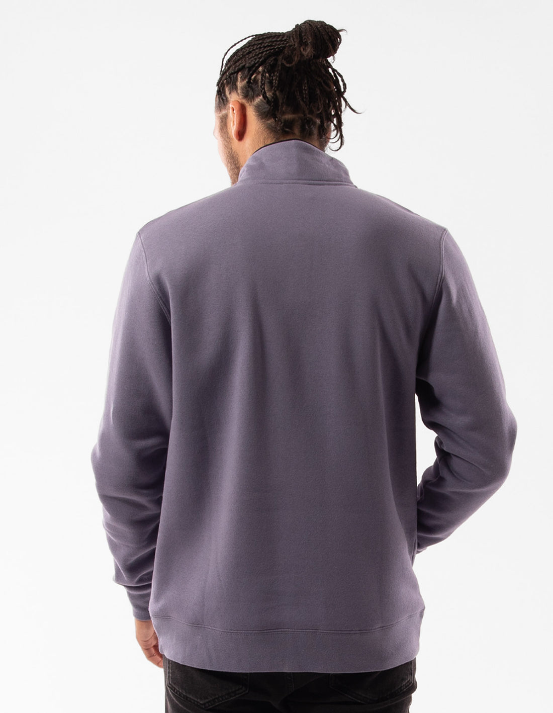 Men Russell Athletic Arch 1/4 Zip Top Purple | UKAQES348