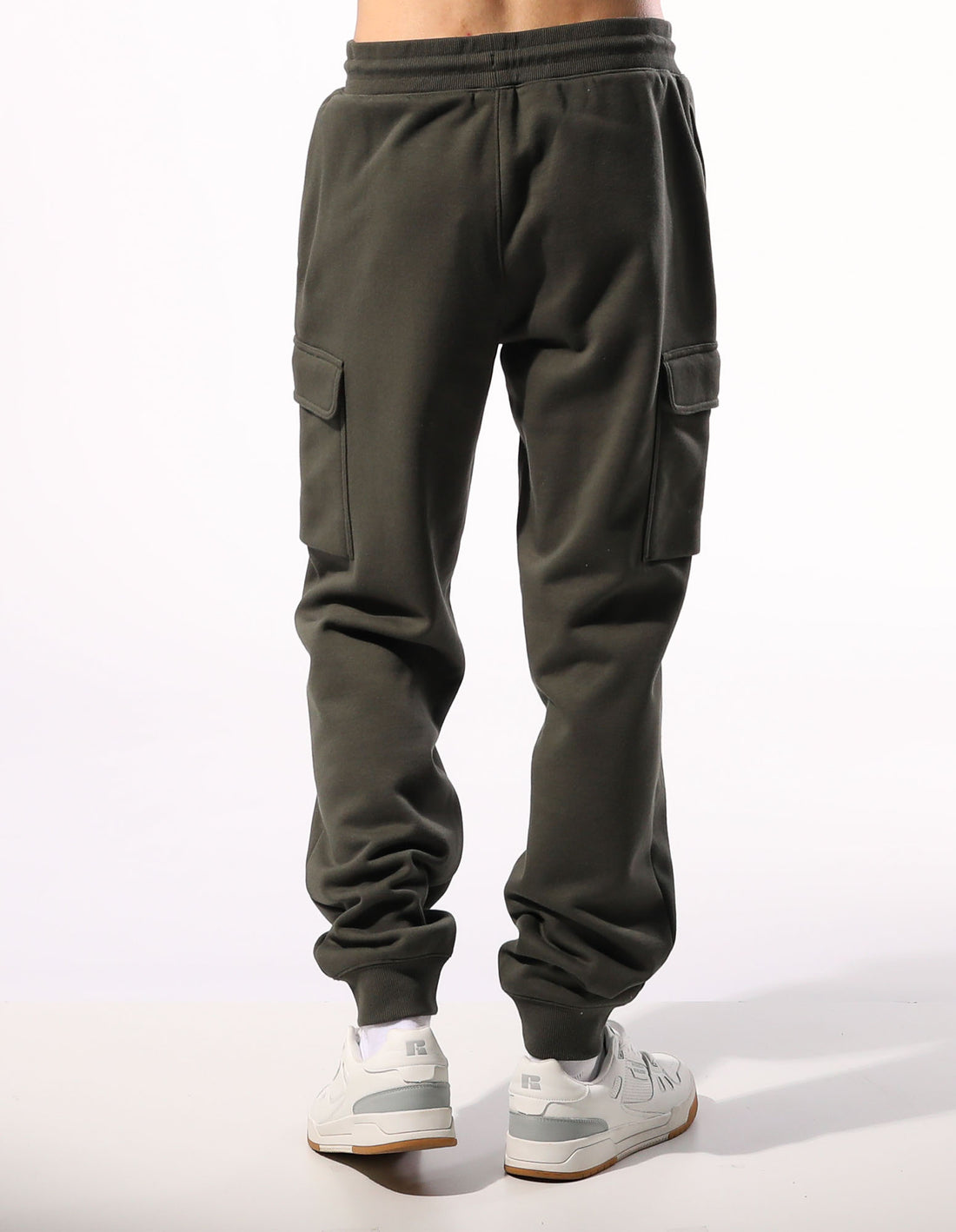 Men Russell Athletic Brooklyn Cargo Track pants Olive | QEGIDM084