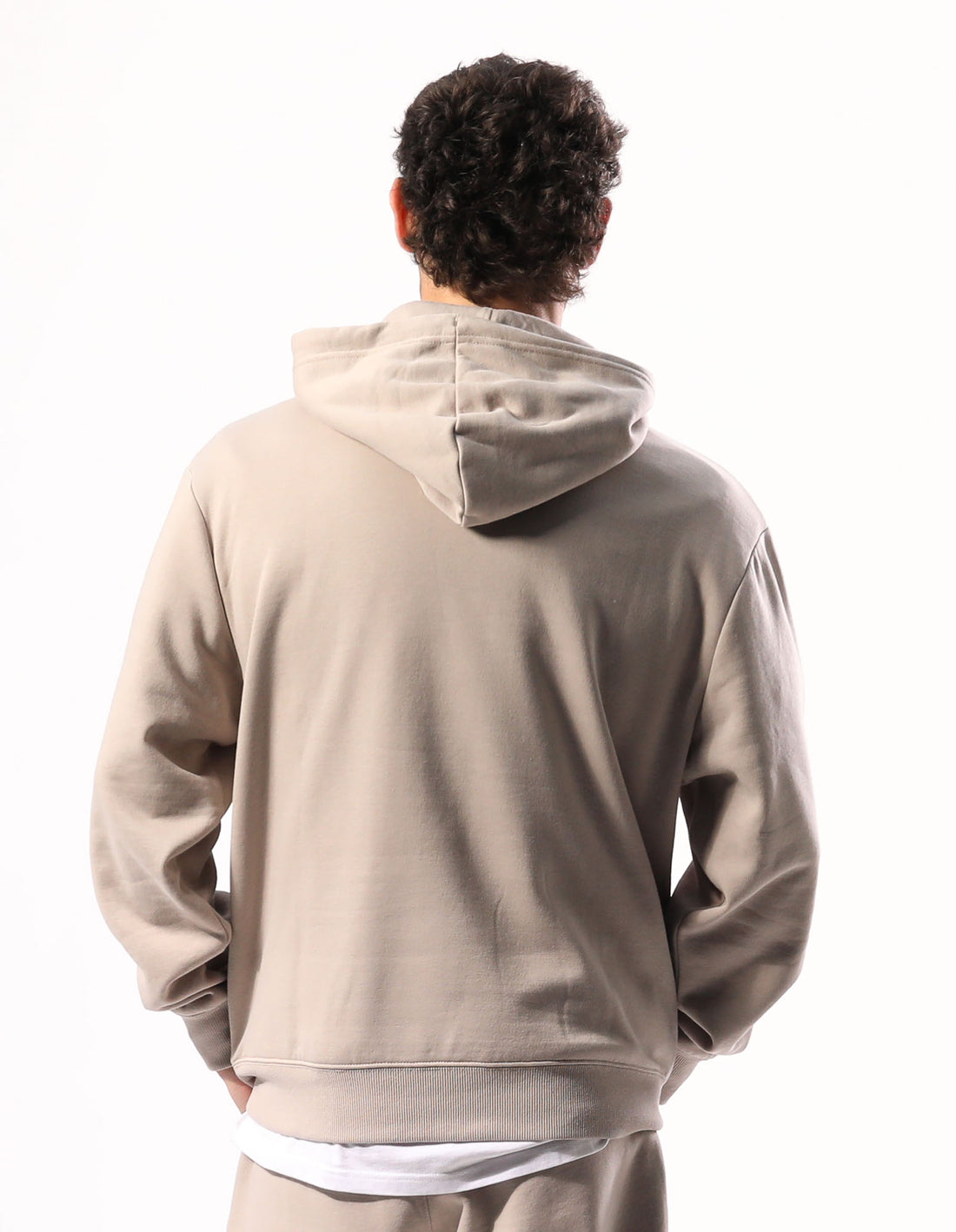 Men Russell Athletic Brooklyn Hoodie Beige | BLENCG215