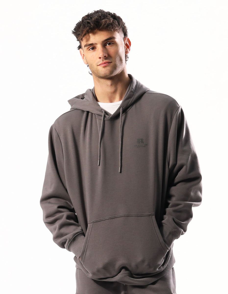 Men Russell Athletic Brooklyn Hoodie Grey Brown | GPCITK863