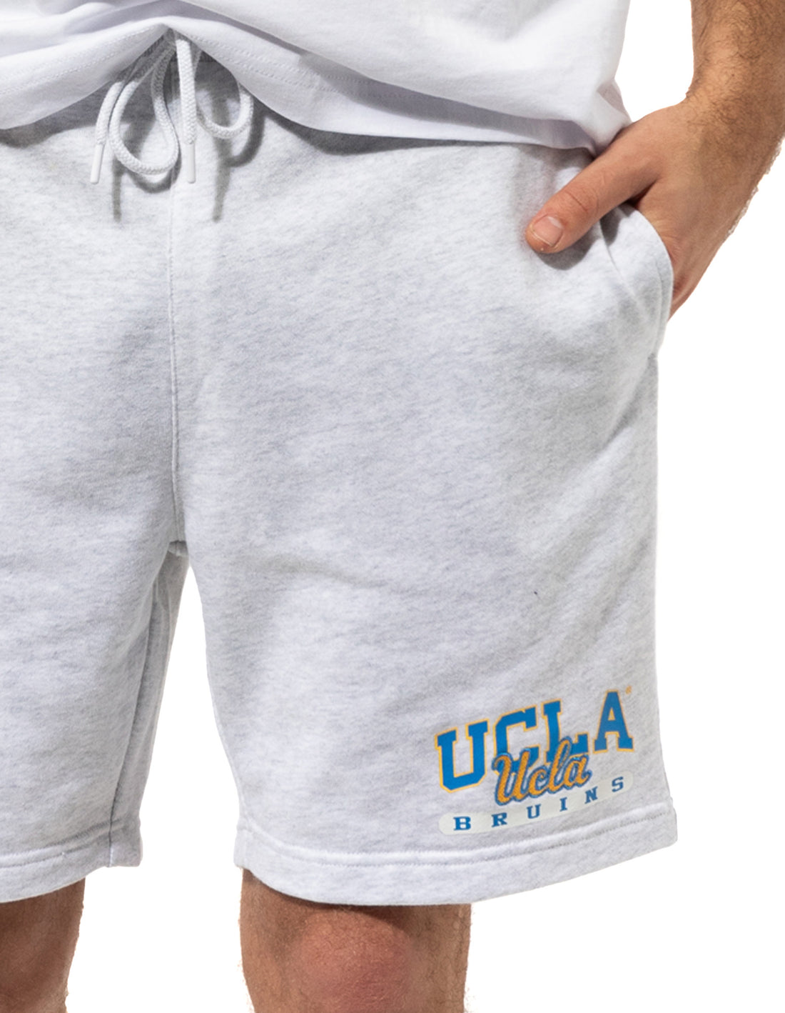 Men Russell Athletic California Shorts Silver | YSIWUP475