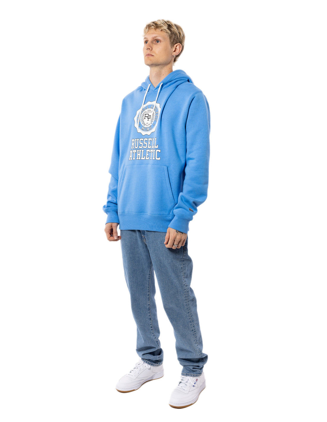 Men Russell Athletic Collegiate Hoodie Blue | XMZKQR138