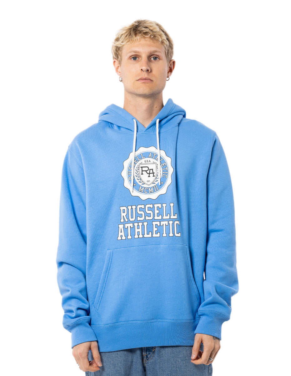 Men Russell Athletic Collegiate Hoodie Blue | XMZKQR138