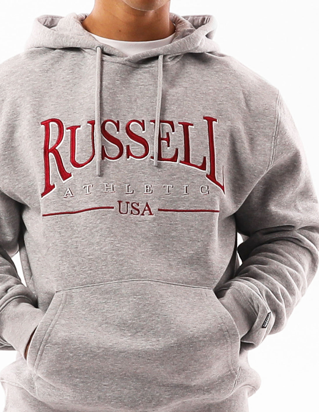 Men Russell Athletic Glendale Hoodie Grey | ULKZSP751