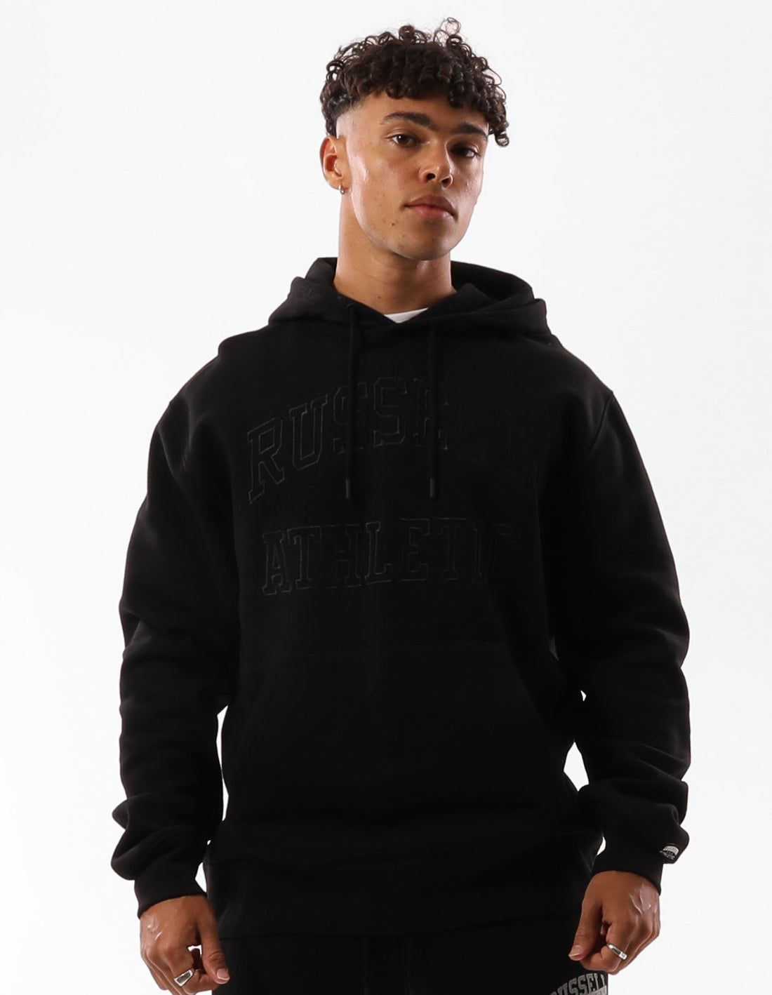 Men Russell Athletic Greenwich Hoodie Black | MBENDA987