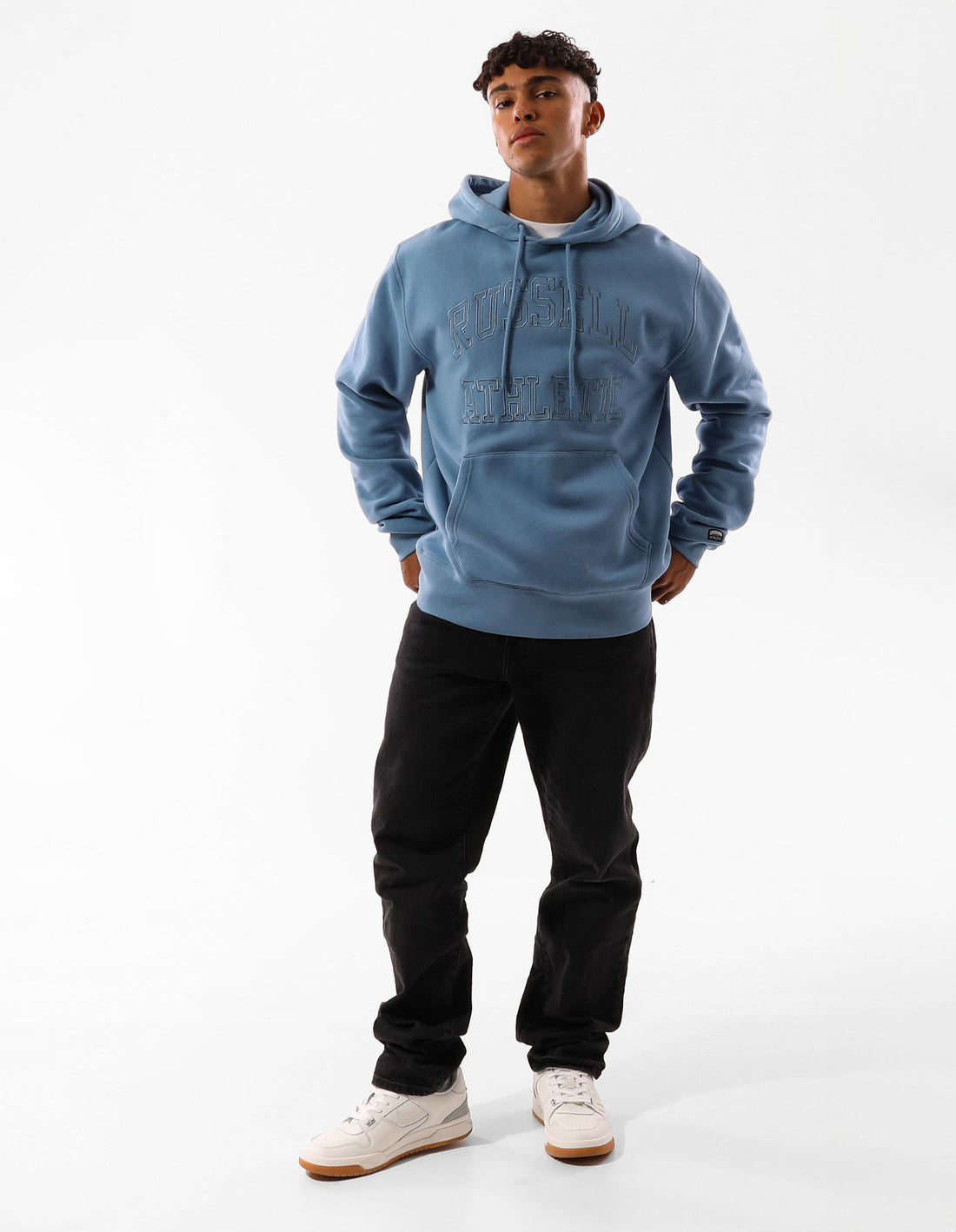 Men Russell Athletic Greenwich Hoodie Blue | PMSZNG971