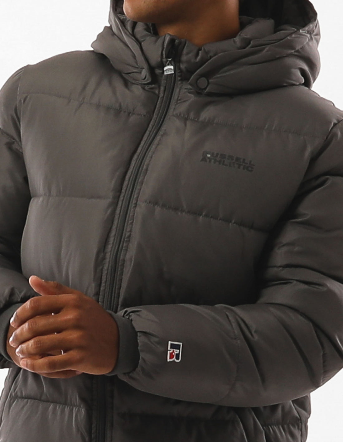 Men Russell Athletic Hampton Jackets Grey | ZGVKRL942