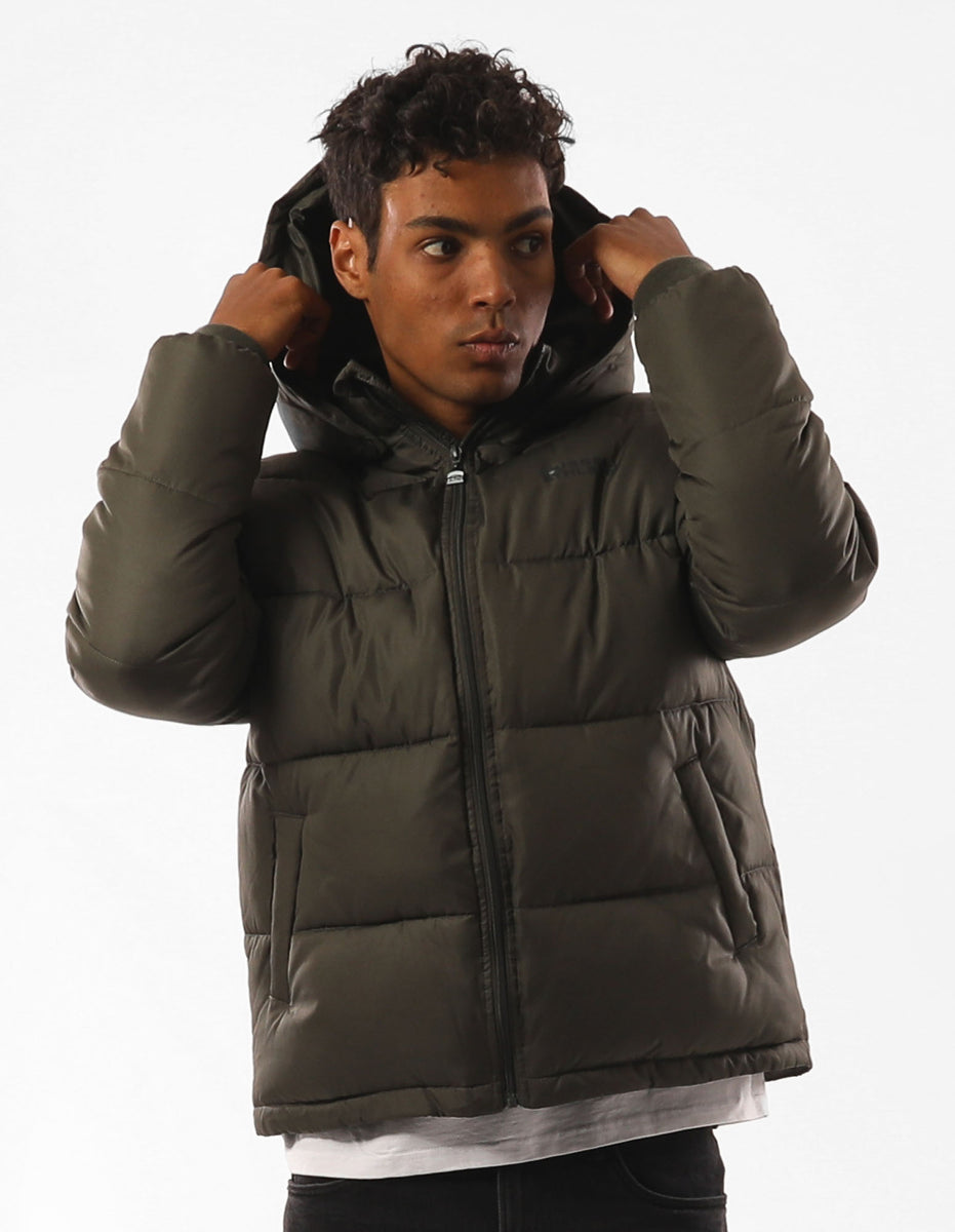 Men Russell Athletic Hampton Puffers Olive | TMSNZX201