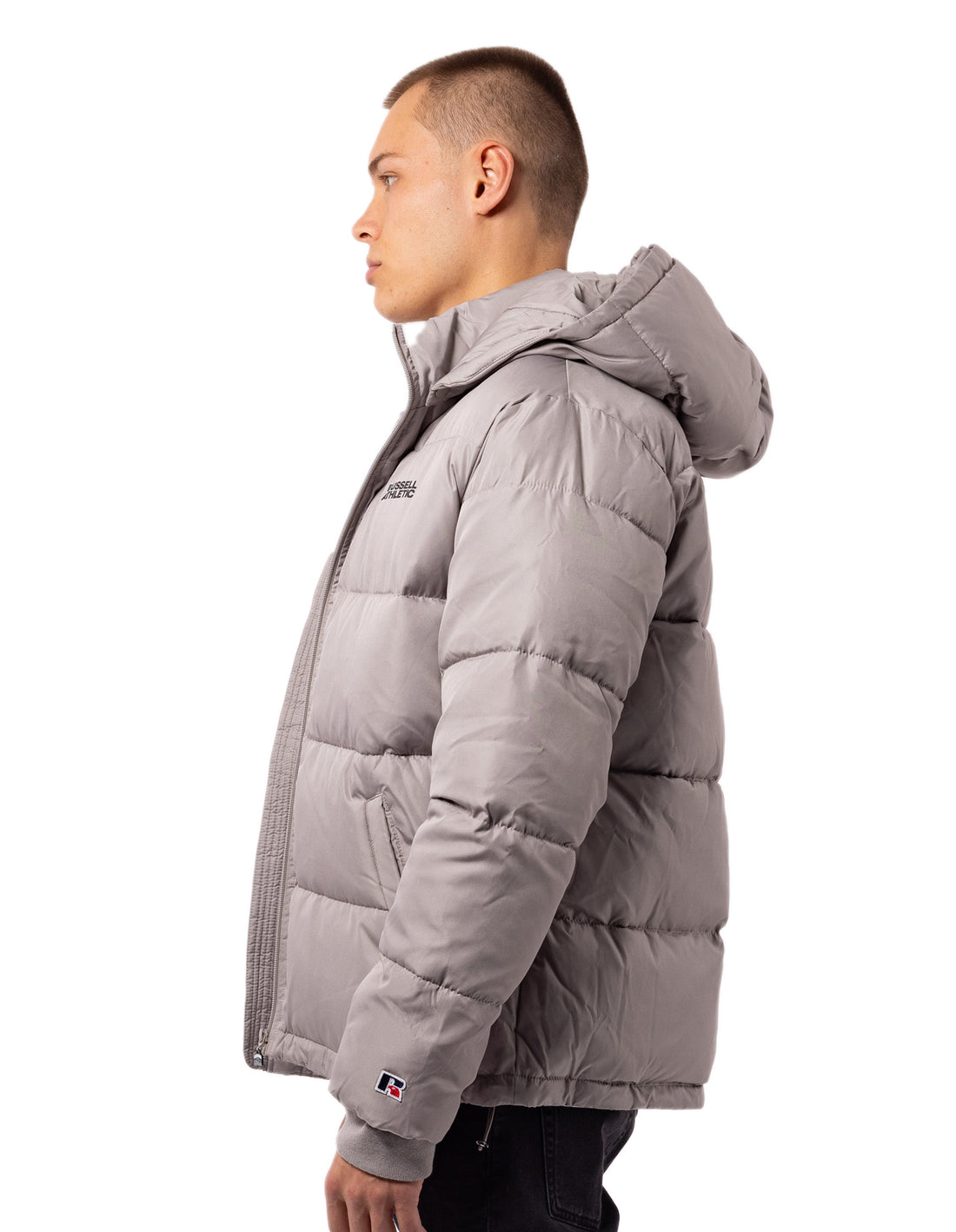 Men Russell Athletic Hamptonin Timber Jackets Light Grey Brown | JKNZXC927