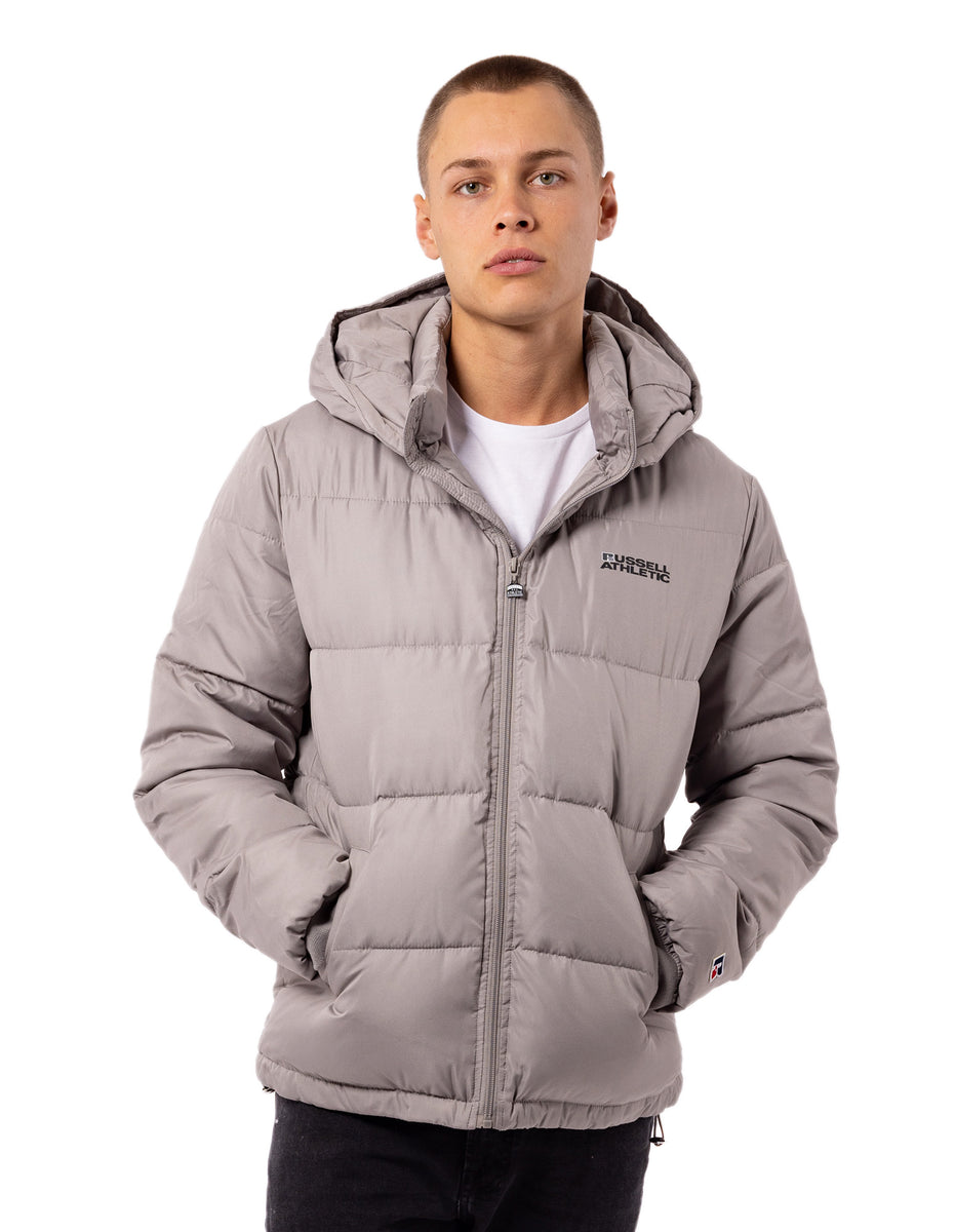 Men Russell Athletic Hamptonin Timber Jackets Light Grey Brown | JKNZXC927