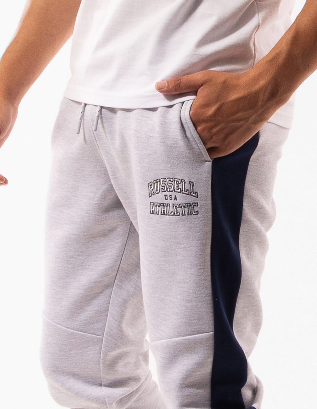 Men Russell Athletic Hellcat Track pants White | ACWGVP864