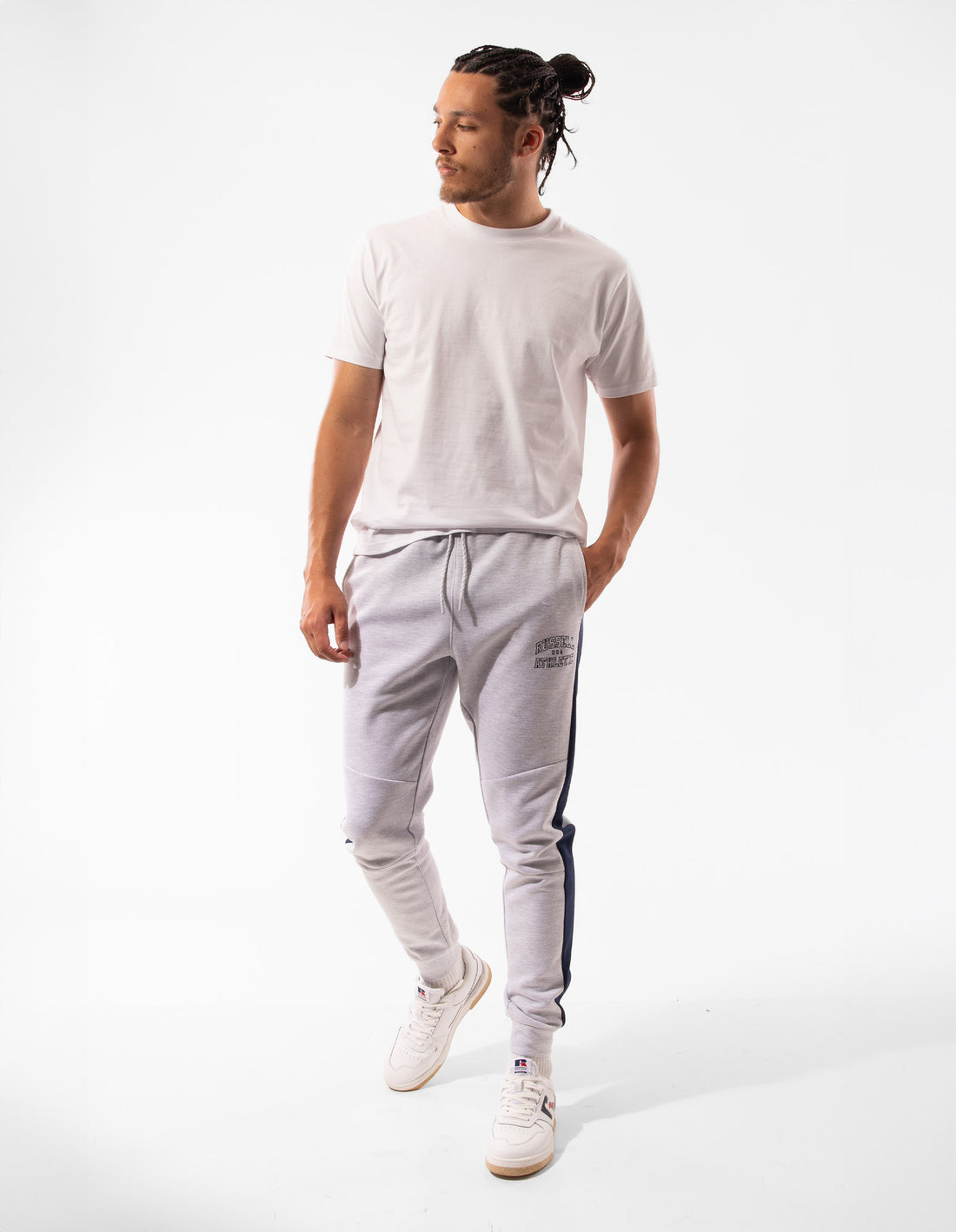 Men Russell Athletic Hellcat Track pants White | ACWGVP864