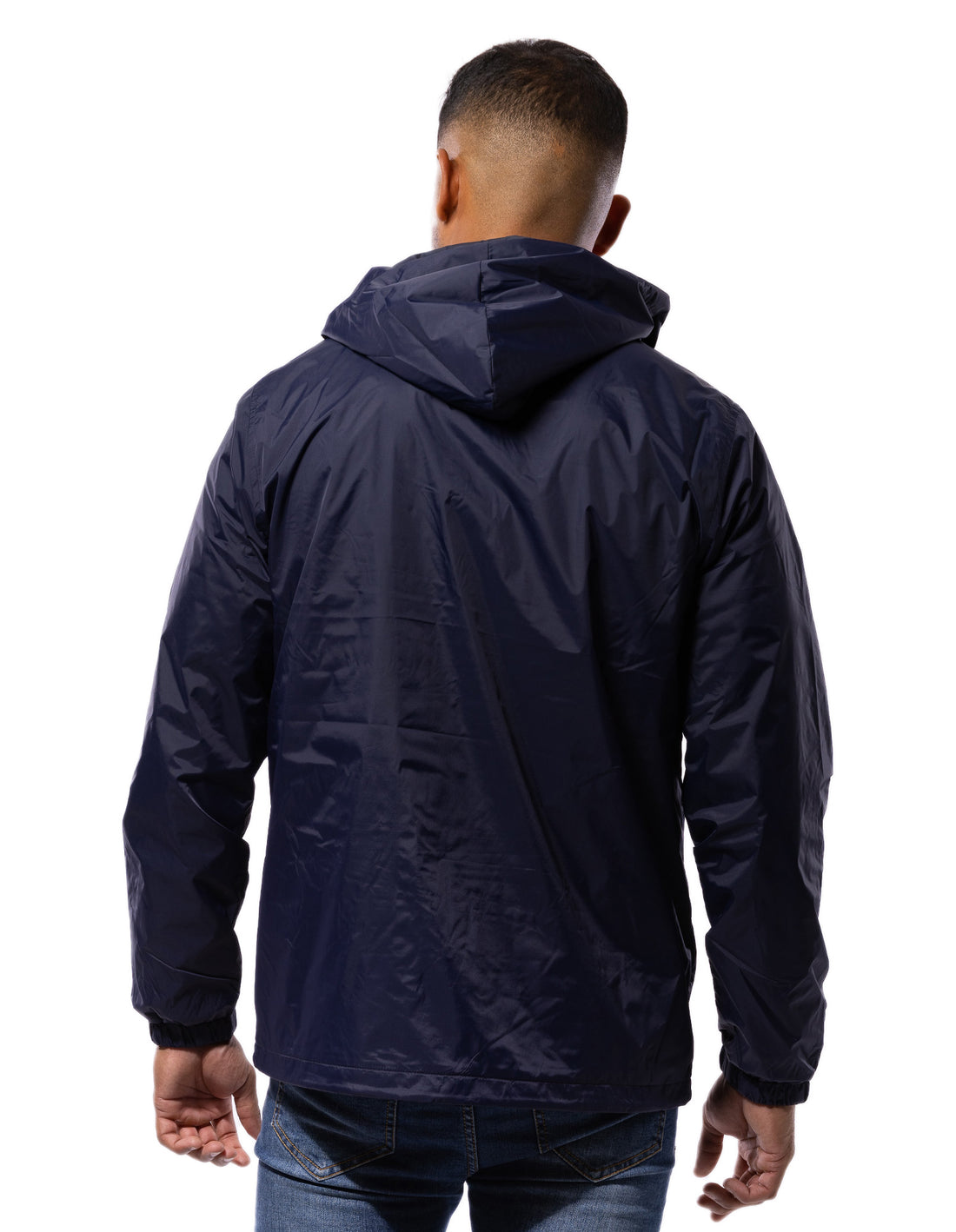 Men Russell Athletic Hooded Coaches Jackets Navy | KLHXRZ920