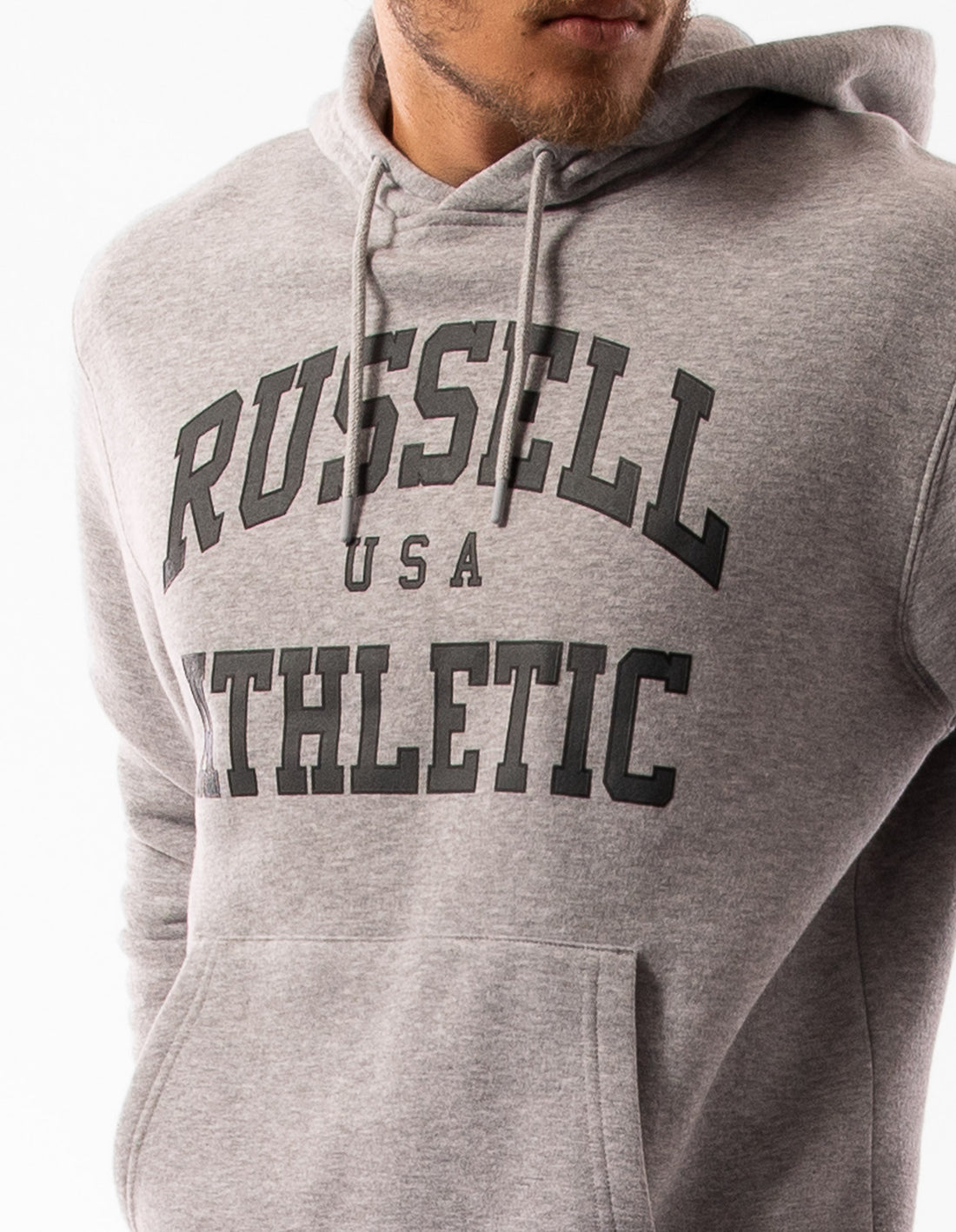 Men Russell Athletic Houston Hoodie Grey | JYPFRX238