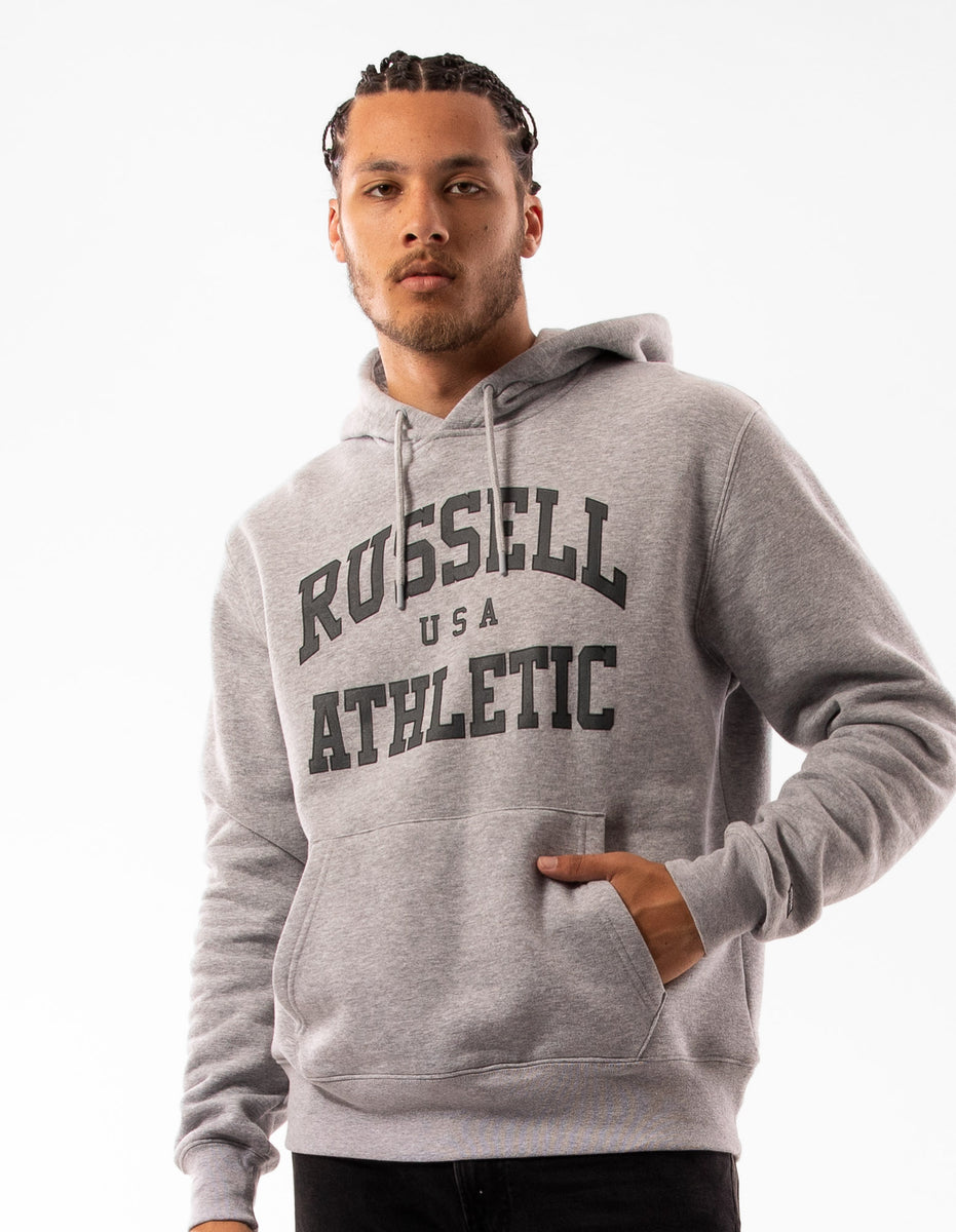 Men Russell Athletic Houston Hoodie Grey | JYPFRX238