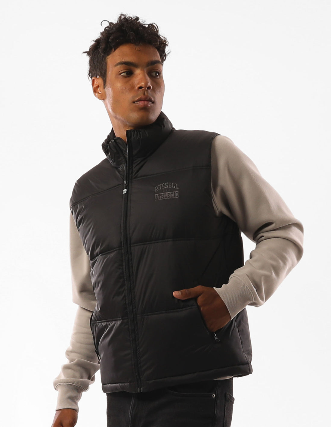 Men Russell Athletic Kennedy Vest Jackets Black | EHYRCB913