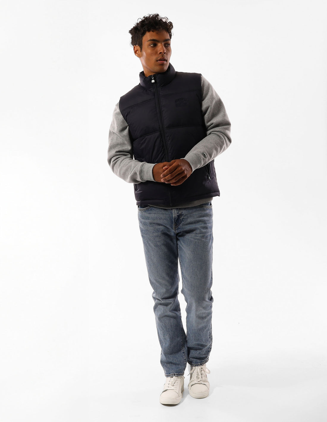 Men Russell Athletic Kennedy Vest Puffers Navy | UEOKYT768